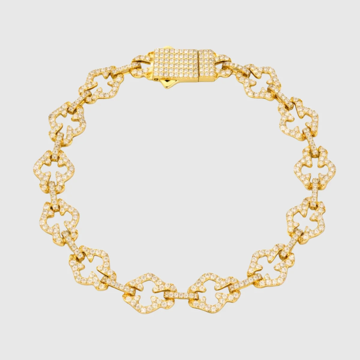 Moissanite Cross Bracelet