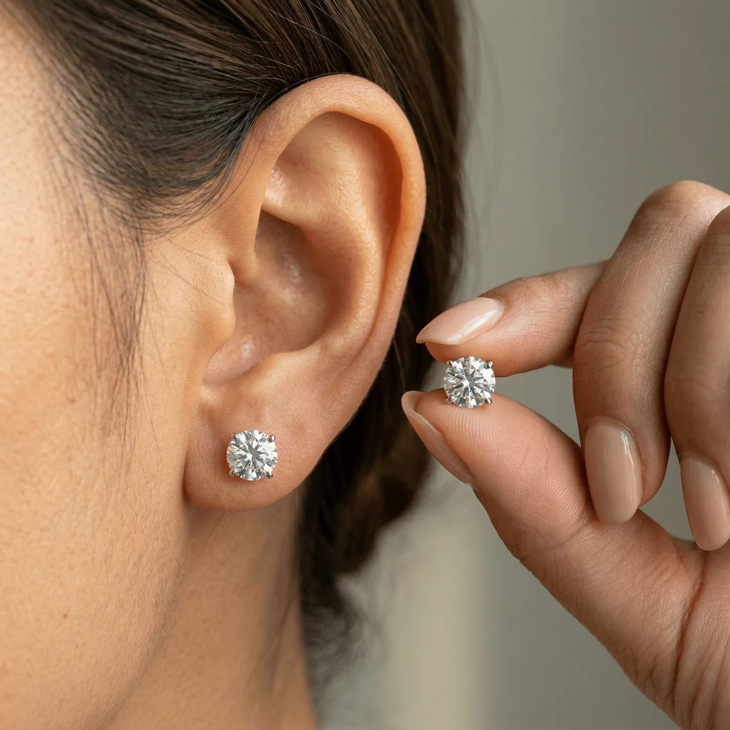 Moissanite Stud Earrings