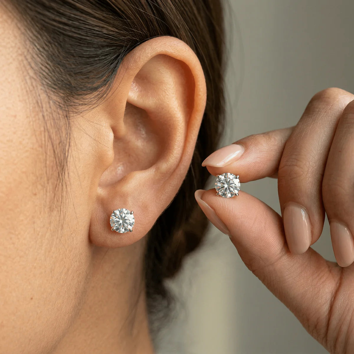 Moissanite Stud Earrings