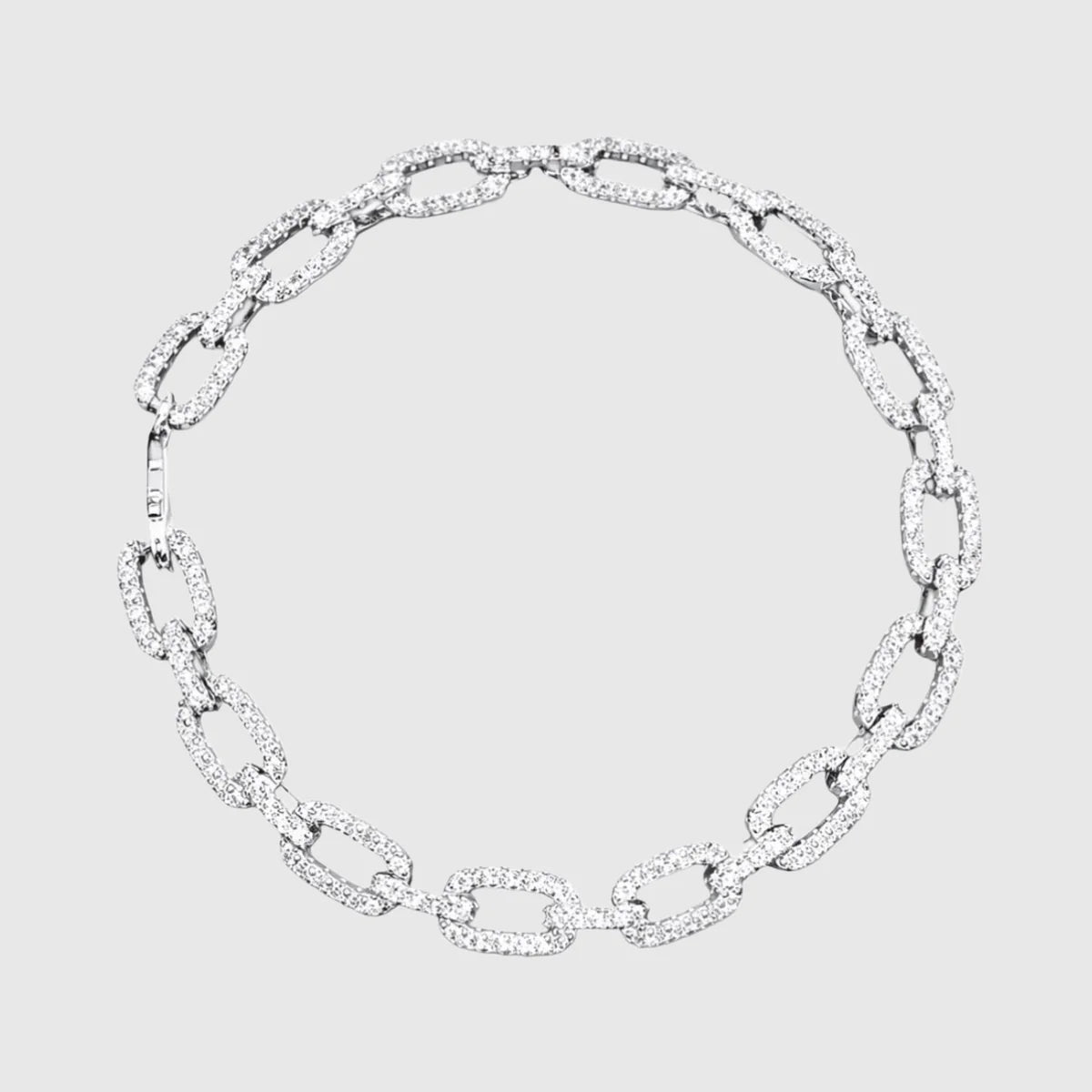 Moissanite Infinity Cuban Bracelet