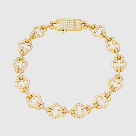 Moissanite Cross Bracelet