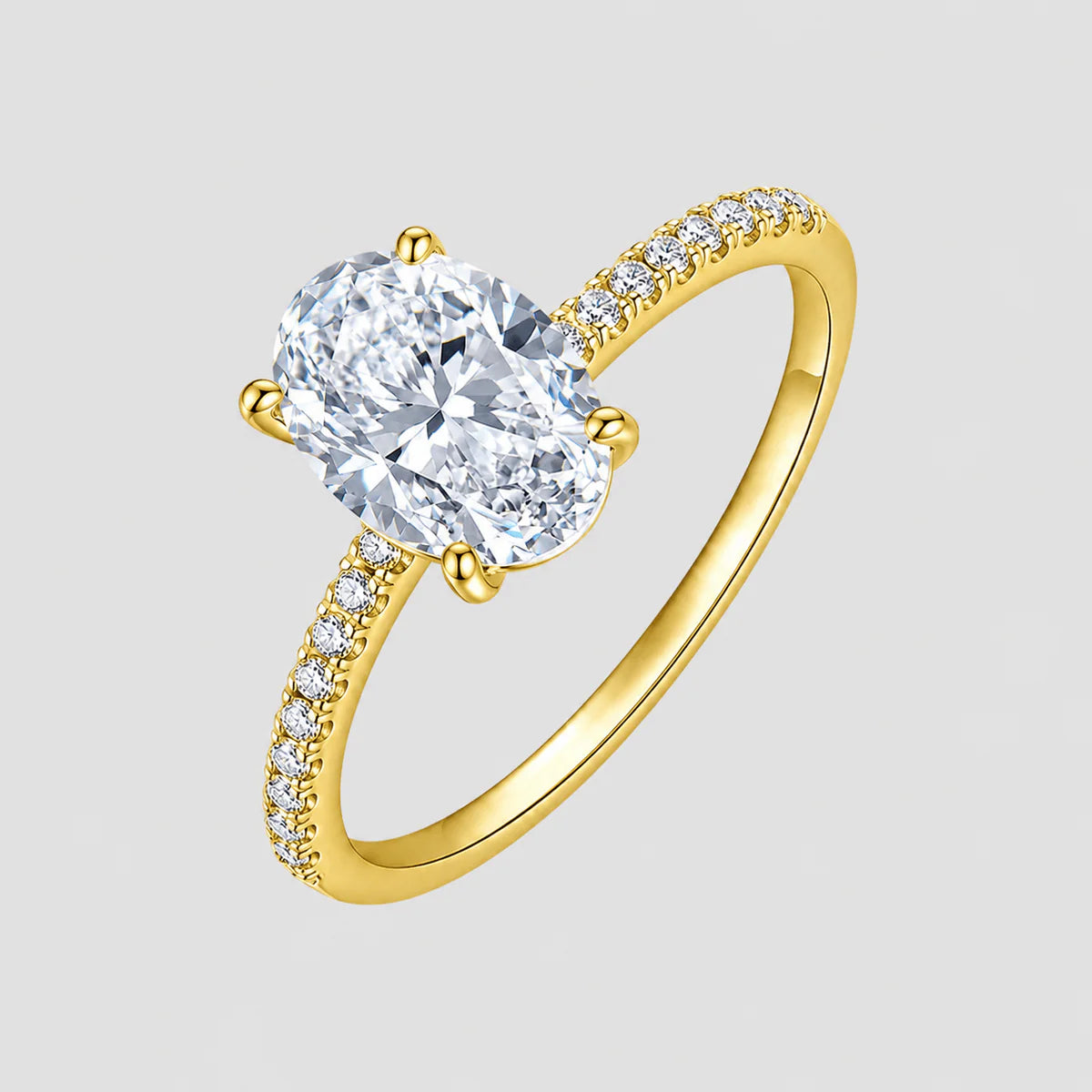 Moissanite Oval Ring