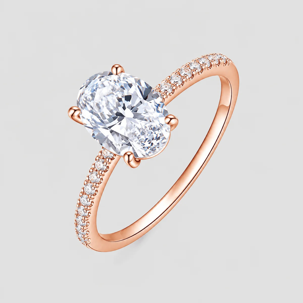 Moissanite Oval Ring