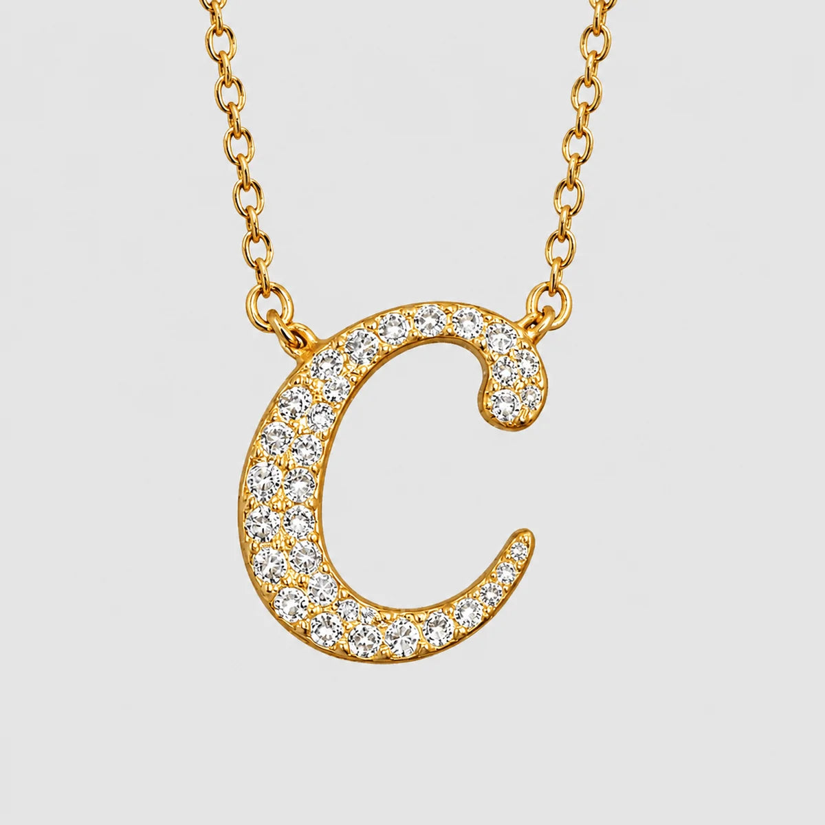 Moissanite Letter Necklaces