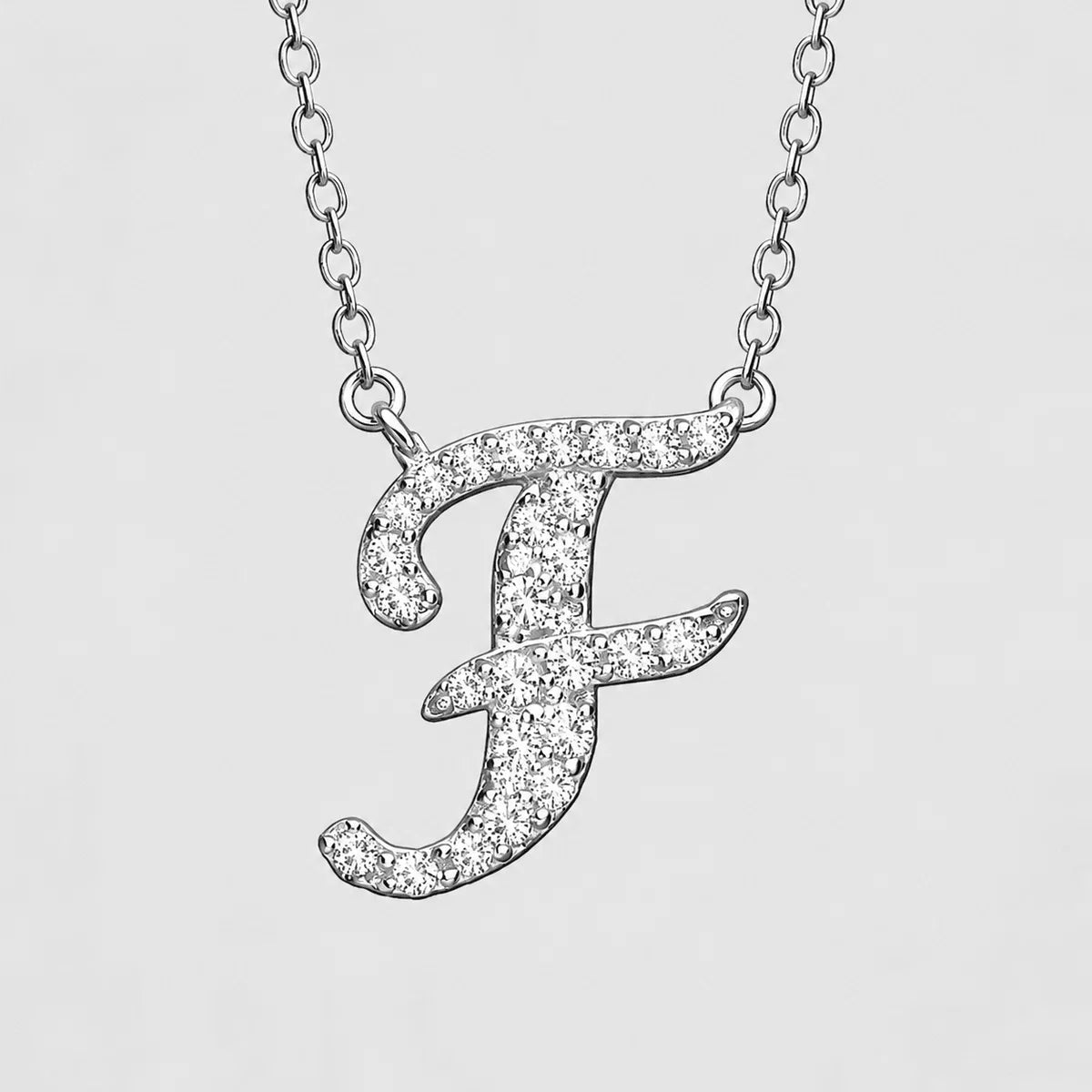 Moissanite Letter Necklaces