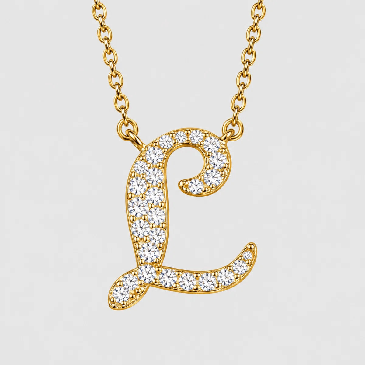 Moissanite Letter Necklaces