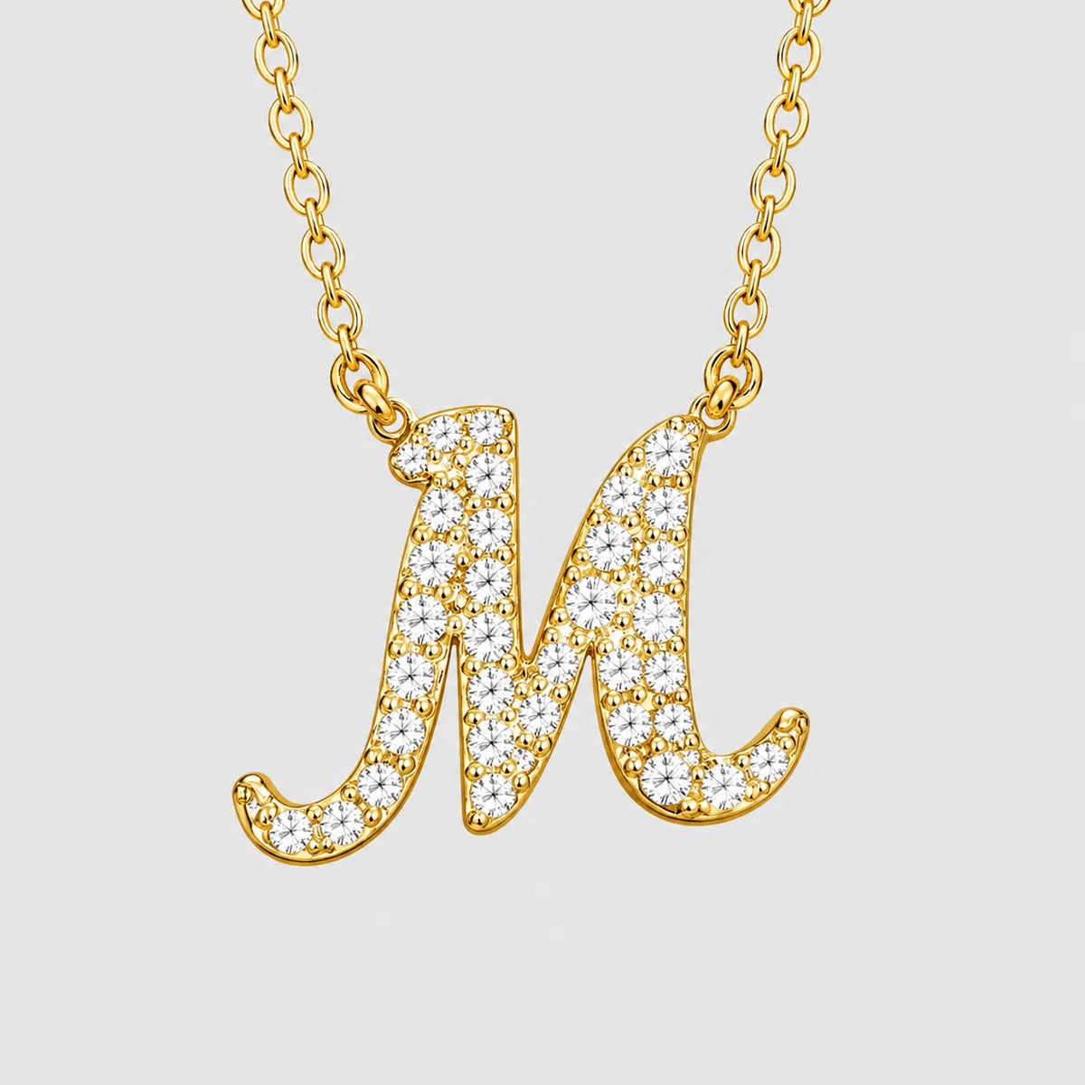 Moissanite Letter Necklaces