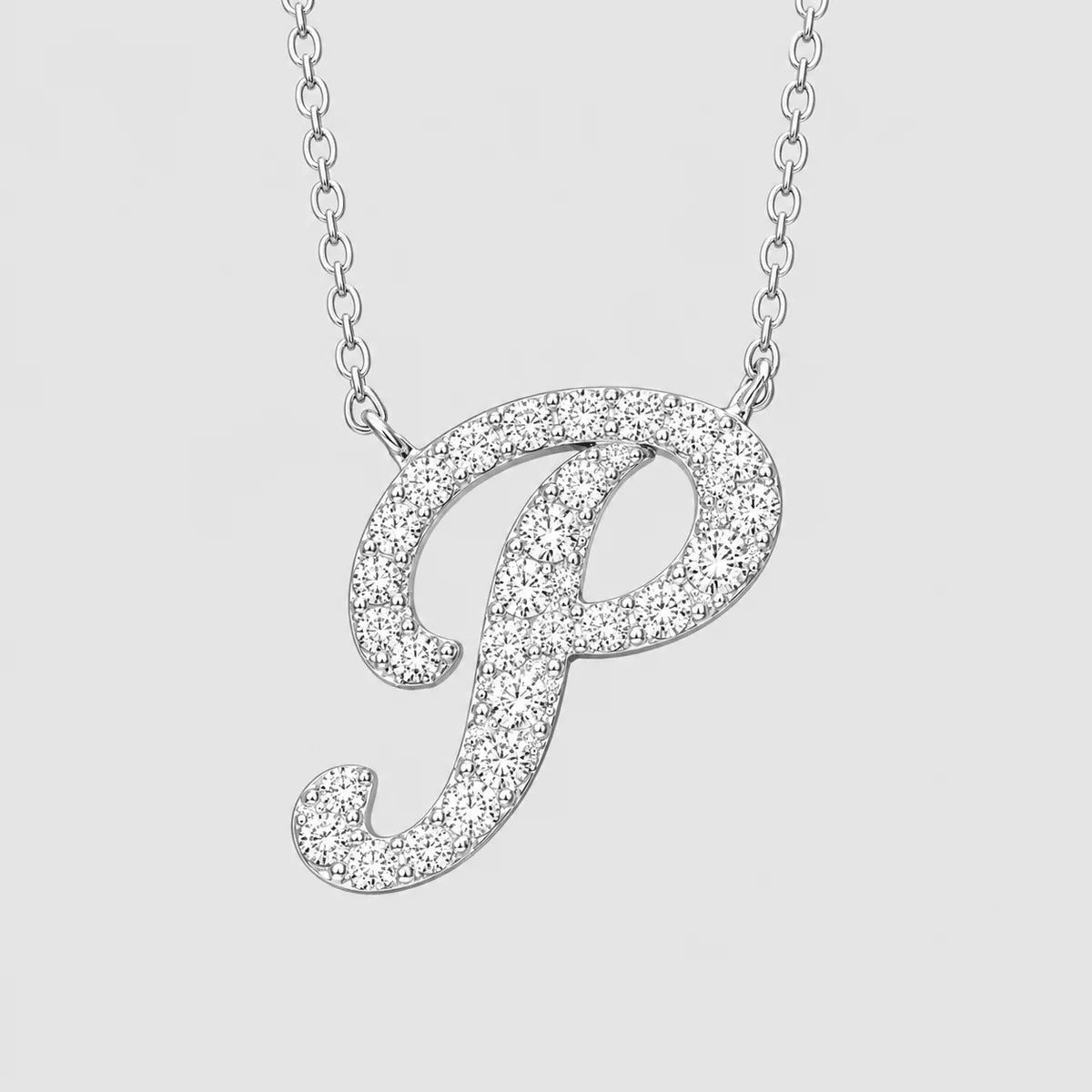 Moissanite Letter Necklaces