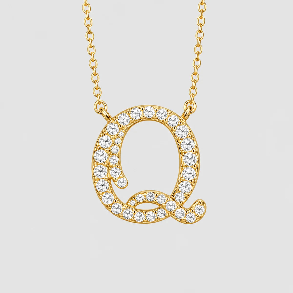 Moissanite Letter Necklaces