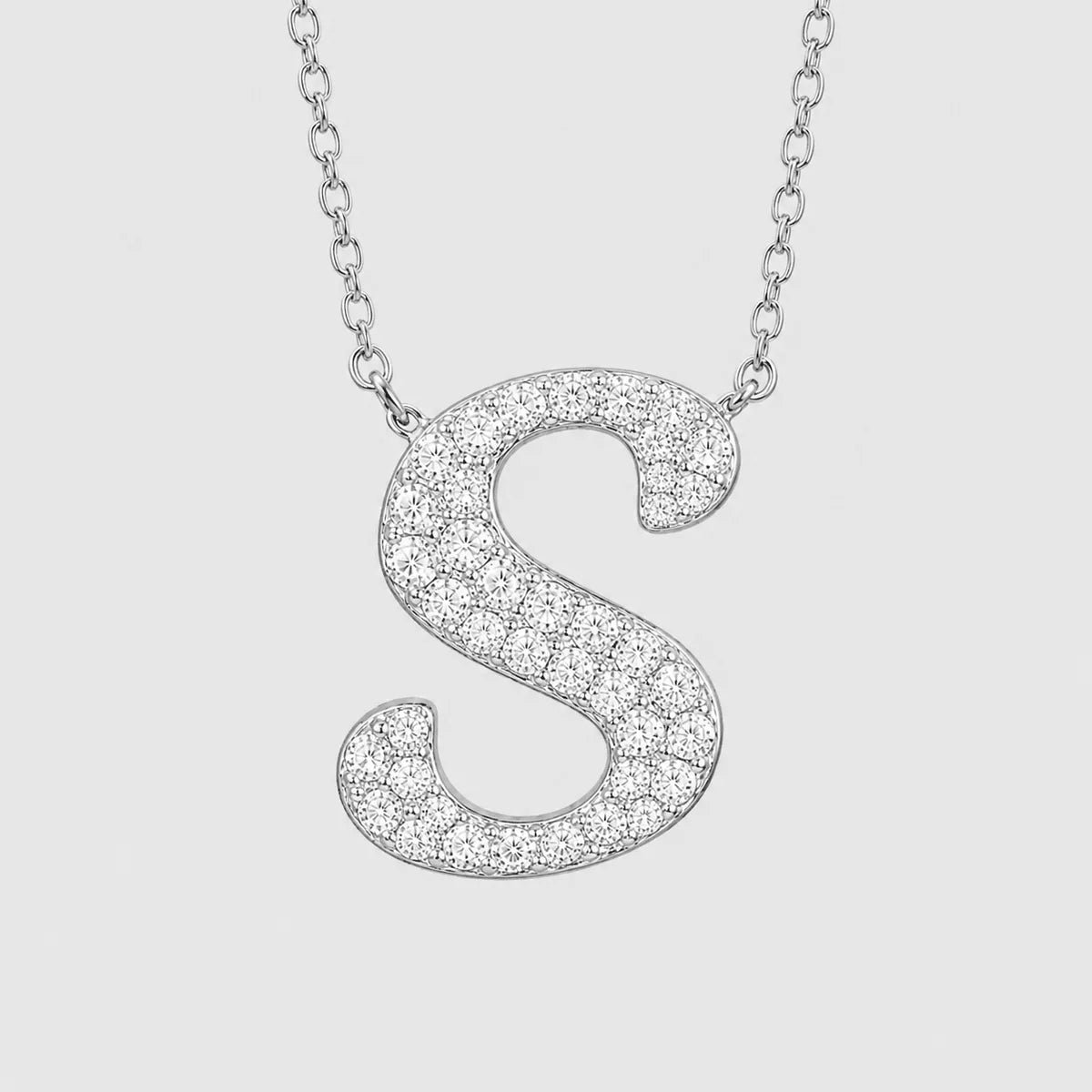 Moissanite Letter Necklaces
