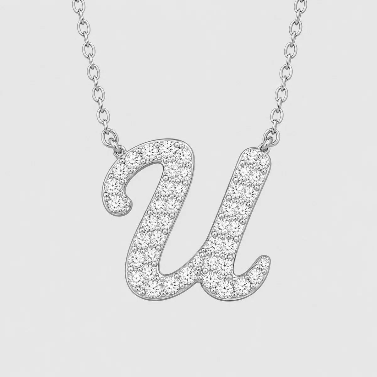 Moissanite Letter Necklaces