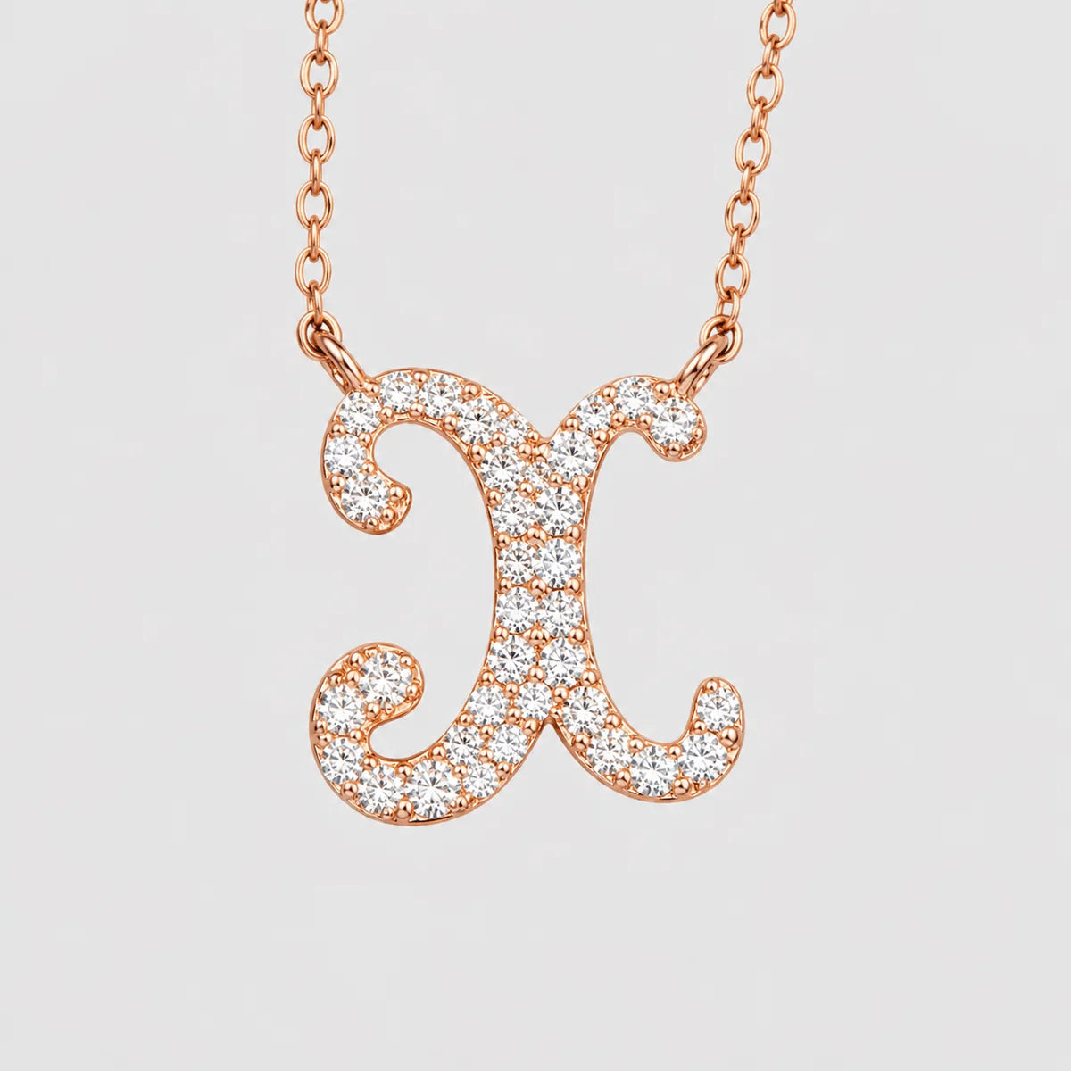 Moissanite Letter Necklaces