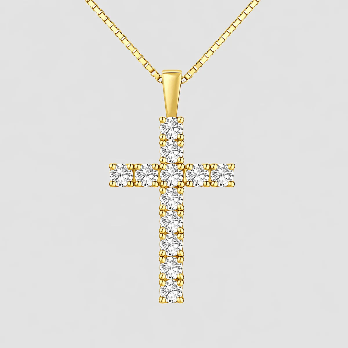 Moissanite Cross Necklace